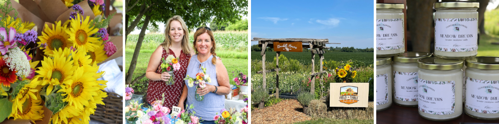 cloverhill flowers farmers and field with flowers
