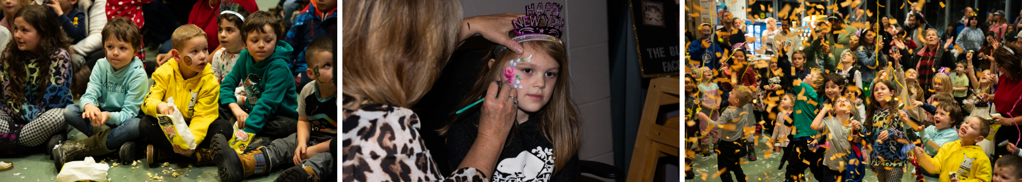 three photos from the event